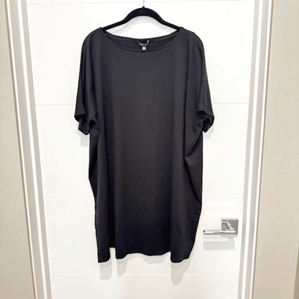 Eileen Fisher Short Sleeve Bateau neck Tunic Top/Dress